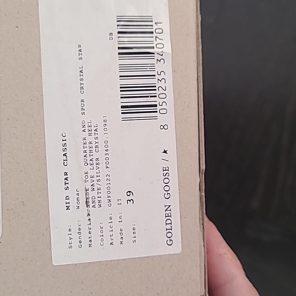 NWT Golden Goose Midstar Wingtip Sneakers with Swarovski Crystals - Picture 13 of 13